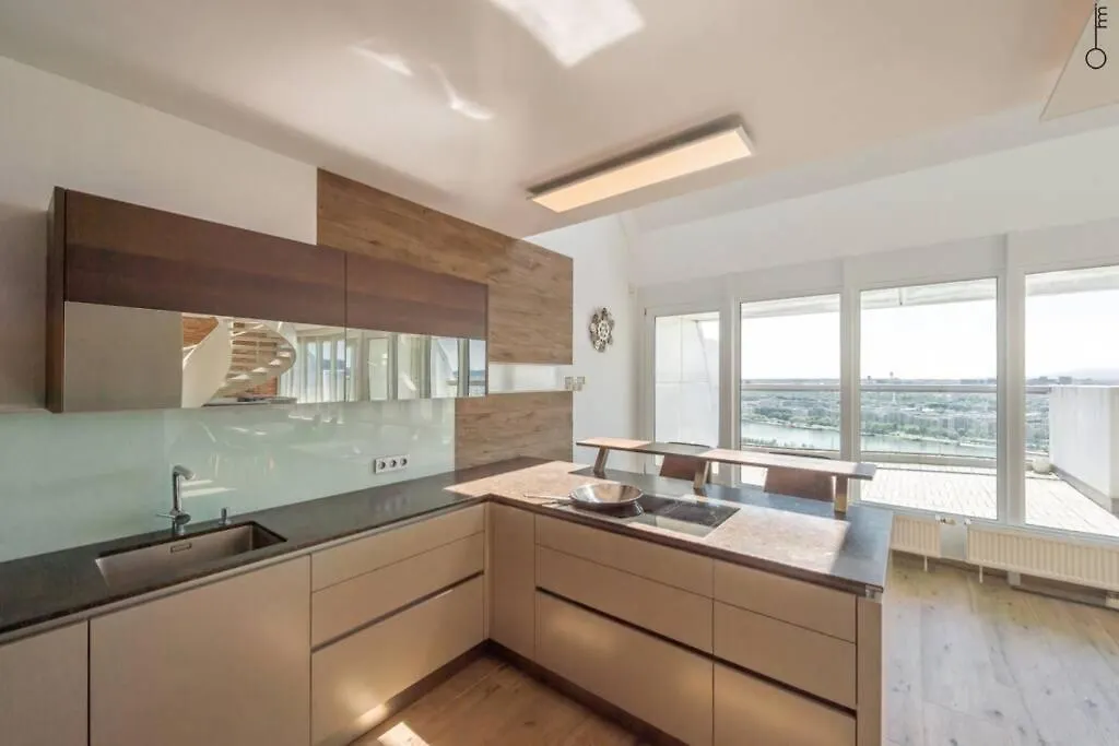 Luxus Penthouse Aussicht Uber Ganz Wien公寓 公寓